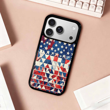 iPhone 17 Pro Case — Small American Flag Stars And Galaxy, Custom Print Case Cover