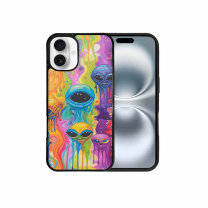 iPhone 16 Plus Case — Aliens Tie Dyemelting Aliens P Bod, Original Design Phone Case