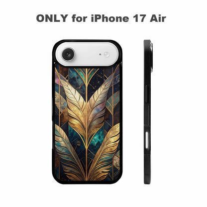 iPhone 17 Air Case — Iridescent Animal Print Feather Animal Print, Custom Designed Case Cover