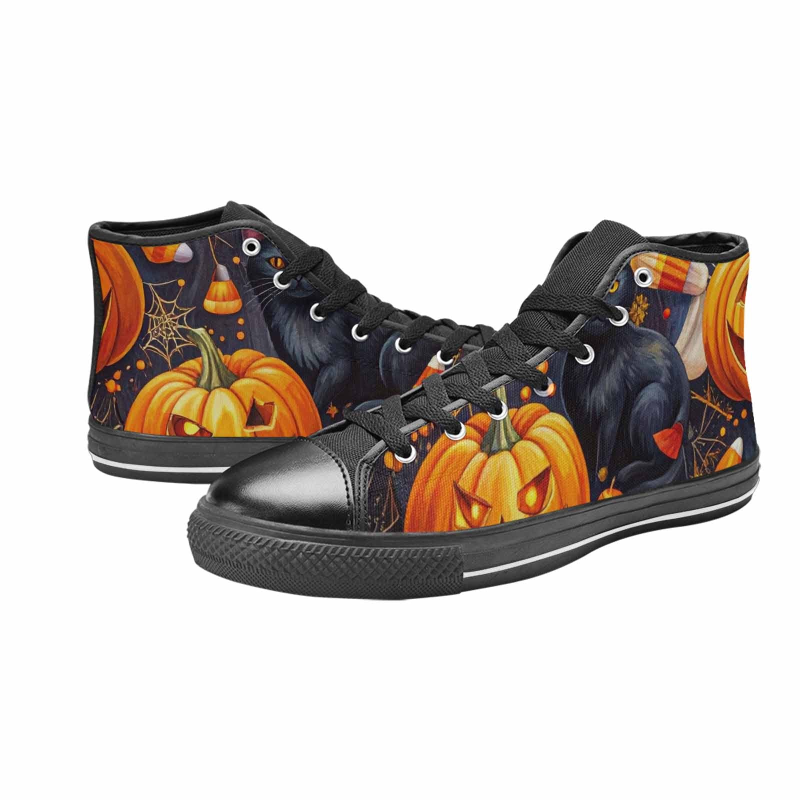 WOMEN'S Halloween High Top Canvas Dark Academia Shoes