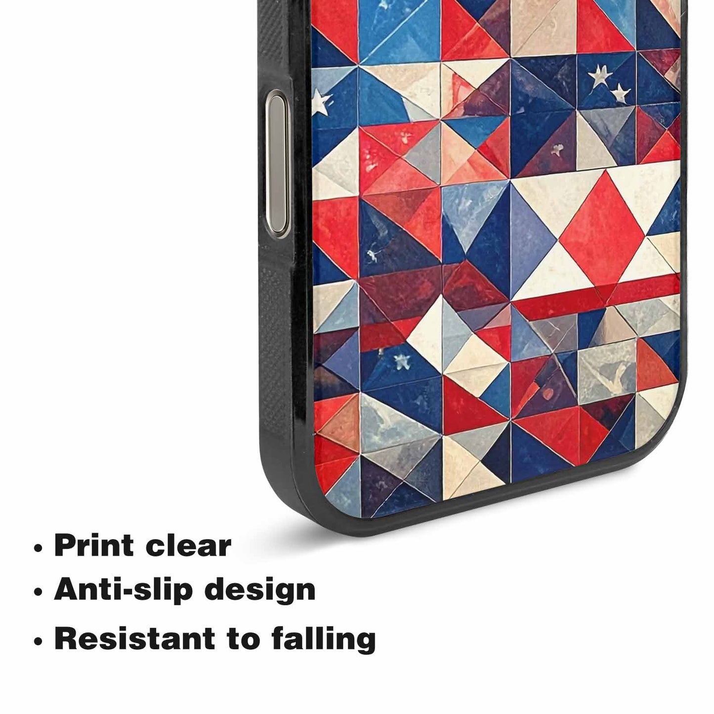 iPhone 16 Pro Case — Small American Flag Stars And Stripes, Custom Designed Case Cover