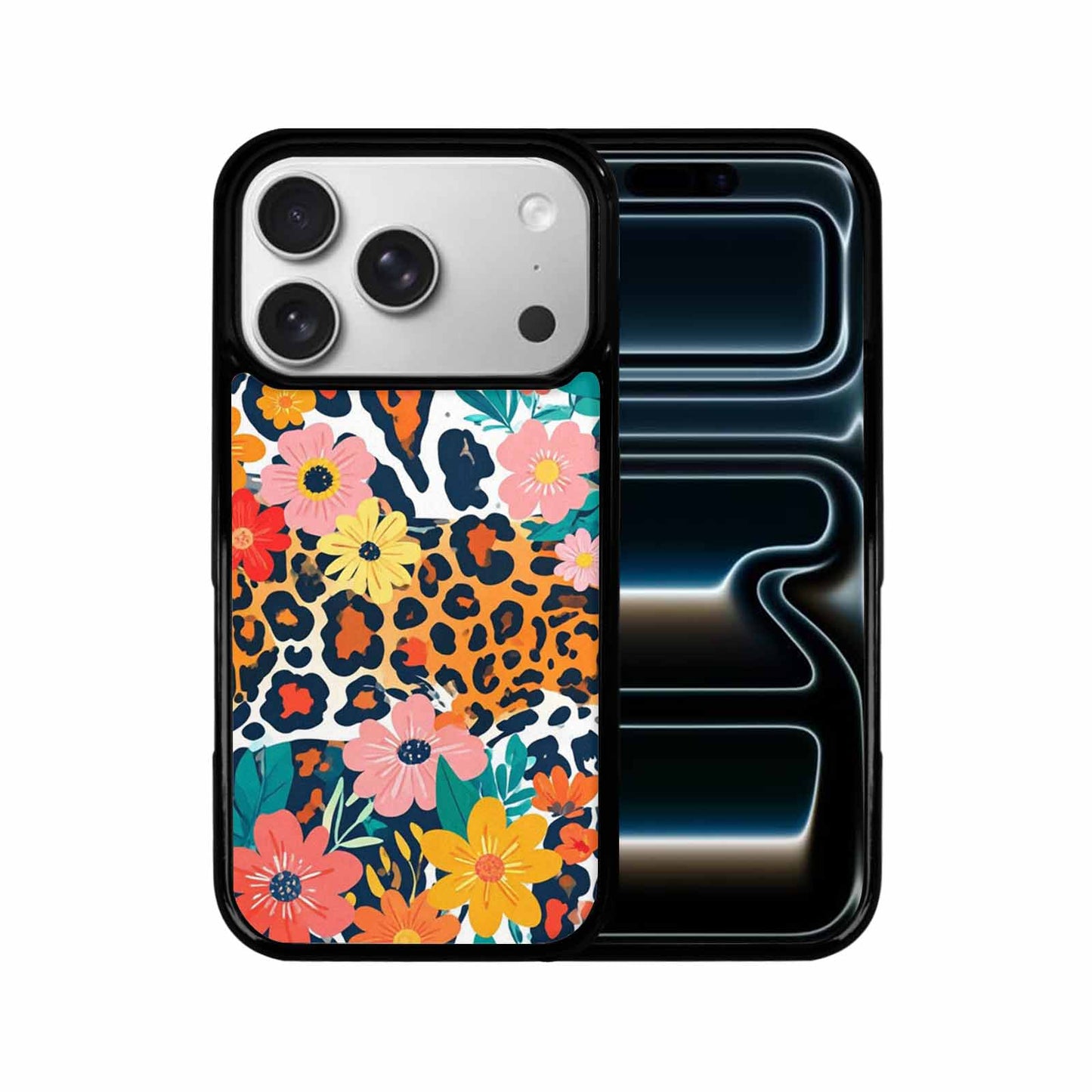 iPhone 17 Pro Case — Leopard Print Floral Seamless Pattern Animal, Personalized Phone Case