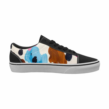 WOMEN'S Cow Animal Print Canvas Lace-Up Dreamcore Shoes