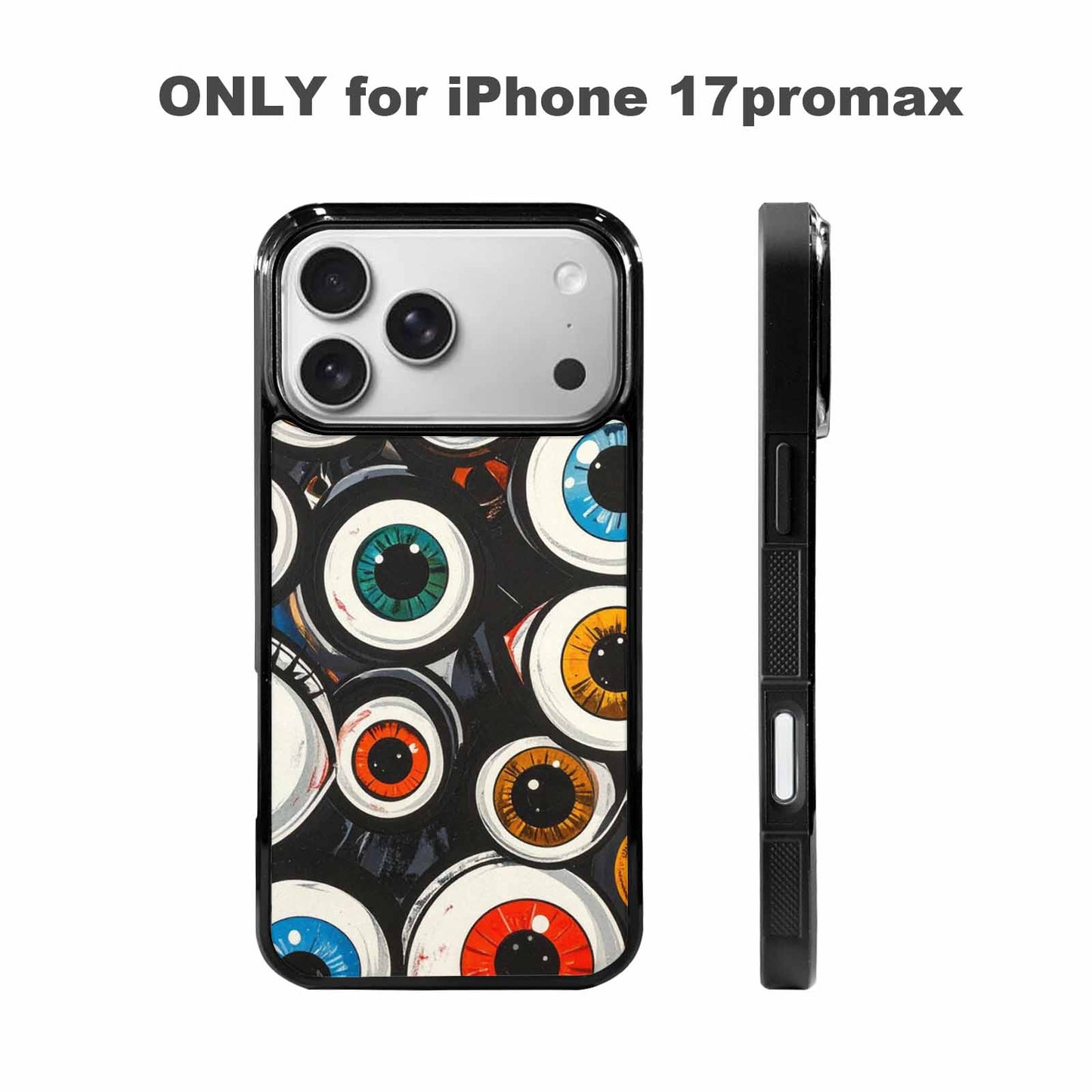iPhone 17 Pro Max Case — Googly Cartoon Eyeballs Cartoon Cute, Custom Print Case Cover