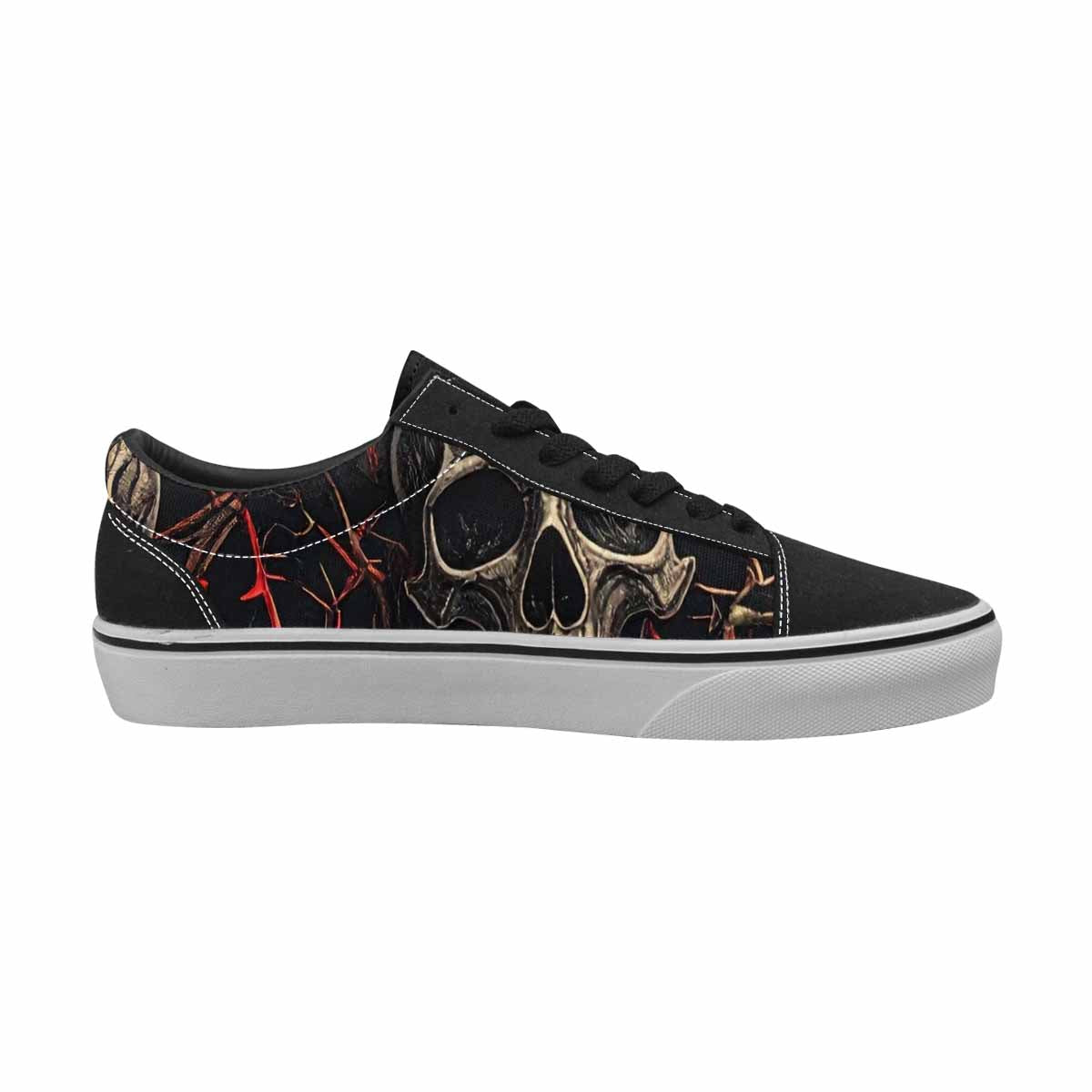 MEN'S Gothic Skulls Roses Canvas Lace-Up Dark Academia Sneakers