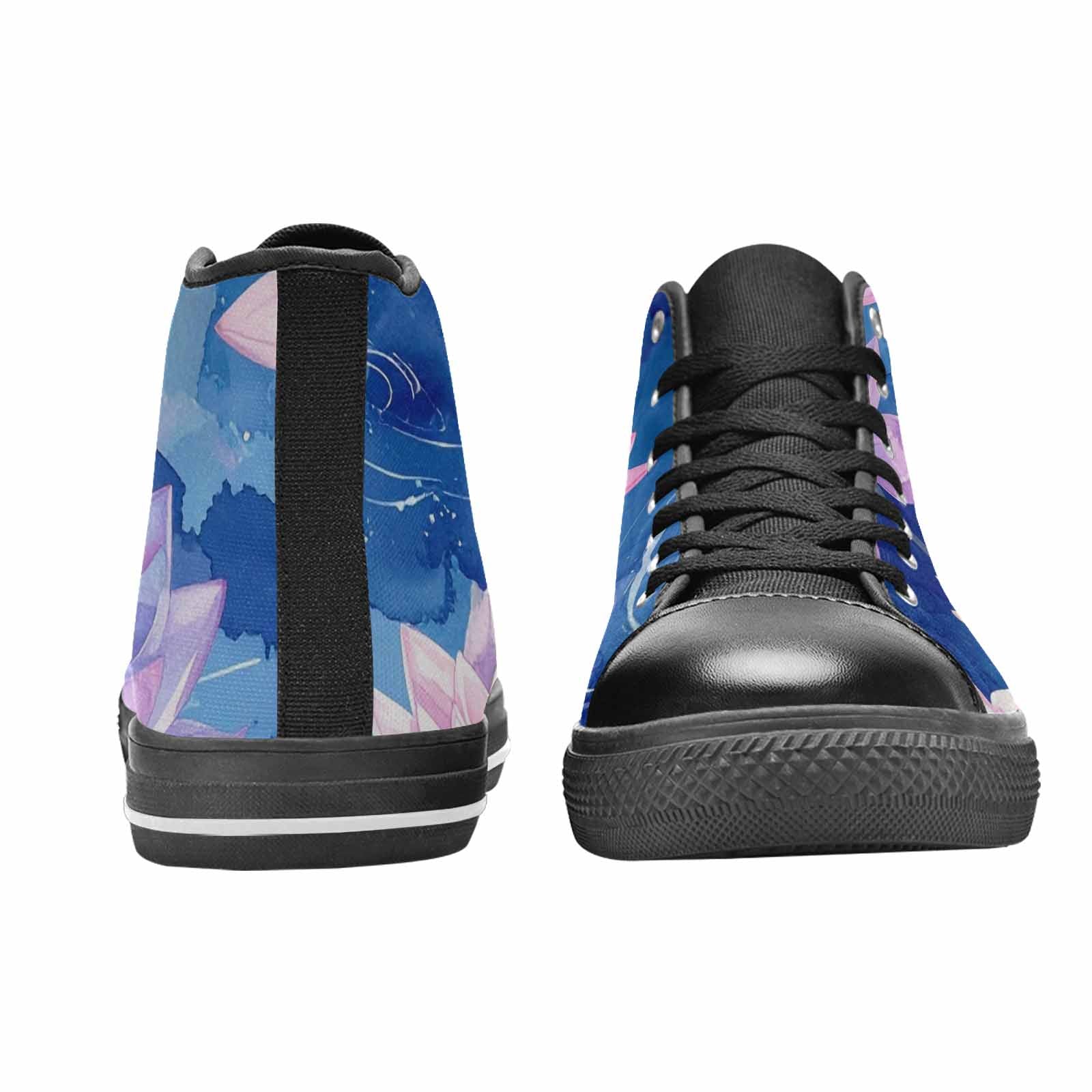 MEN'S Water Lilies Impressionist High Top Canvas Surreal Shoes