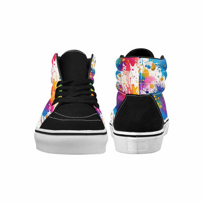 WOMEN'S Paint Splatter High Top Canvas Y2K Sneakers