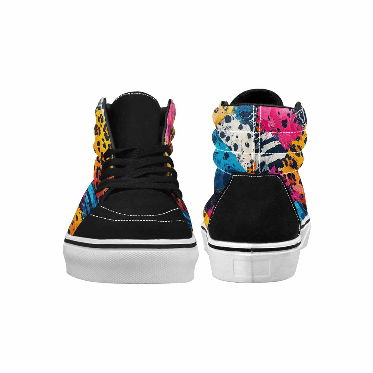 MEN'S Full Color Vibrant Animal High Top Canvas Dark Academia Sneakers