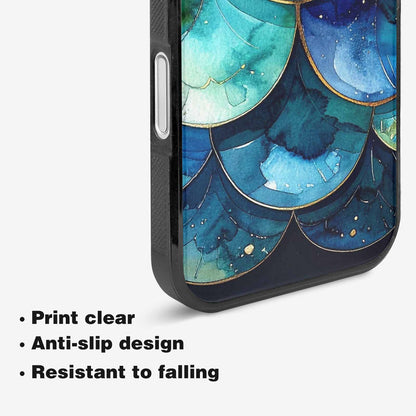 iPhone 16 Case — Mermaid Scale Art Pattern, Custom Designed Case Cover