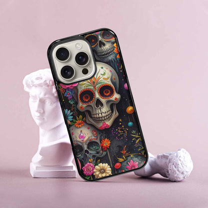 iPhone 16 Pro Case — Greyscale Black And White Dark Black, Customized Protective Case