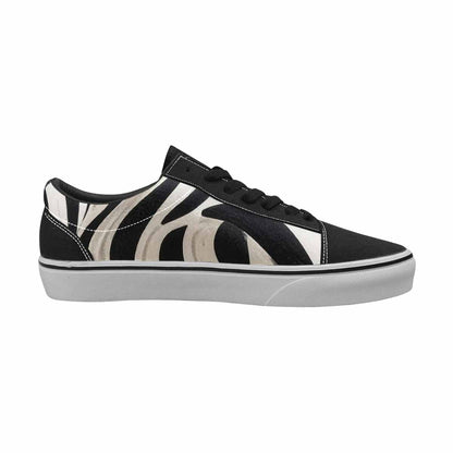 MEN'S Modern Zebra Stripe Canvas Lace-Up Vivid Sneakers
