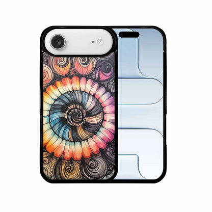 iPhone 17 Air Case — Tie Dye Swirls Black White Tie, Custom Made Phone Cover