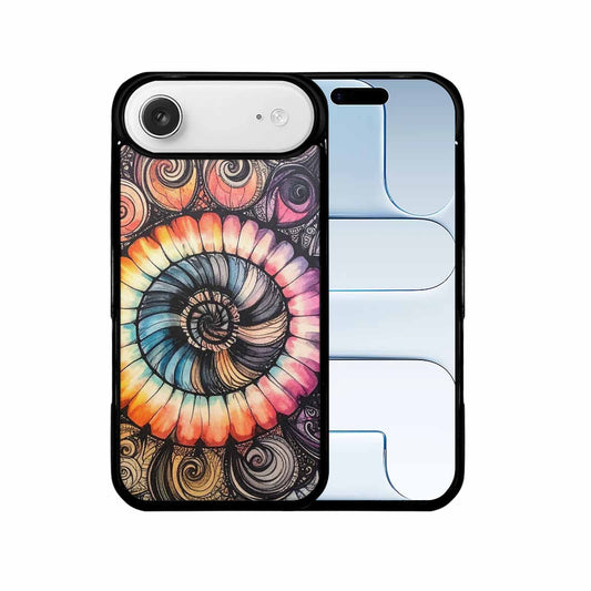 iPhone 17 Air Case — Tie Dye Swirls Black White Tie, Custom Made Phone Cover