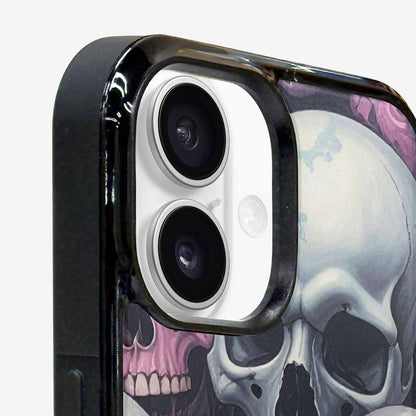 iPhone 16 Case — Dark Black And White Color Tone, Custom Print Case Cover