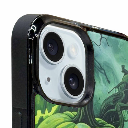 iPhone 15 Case — Halloween Glowing Jackolantern, Customized Protective Case