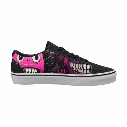 WOMEN'S Monsters (general) Lace-Up Canvas Vibrant Chaos Custom Sneakers