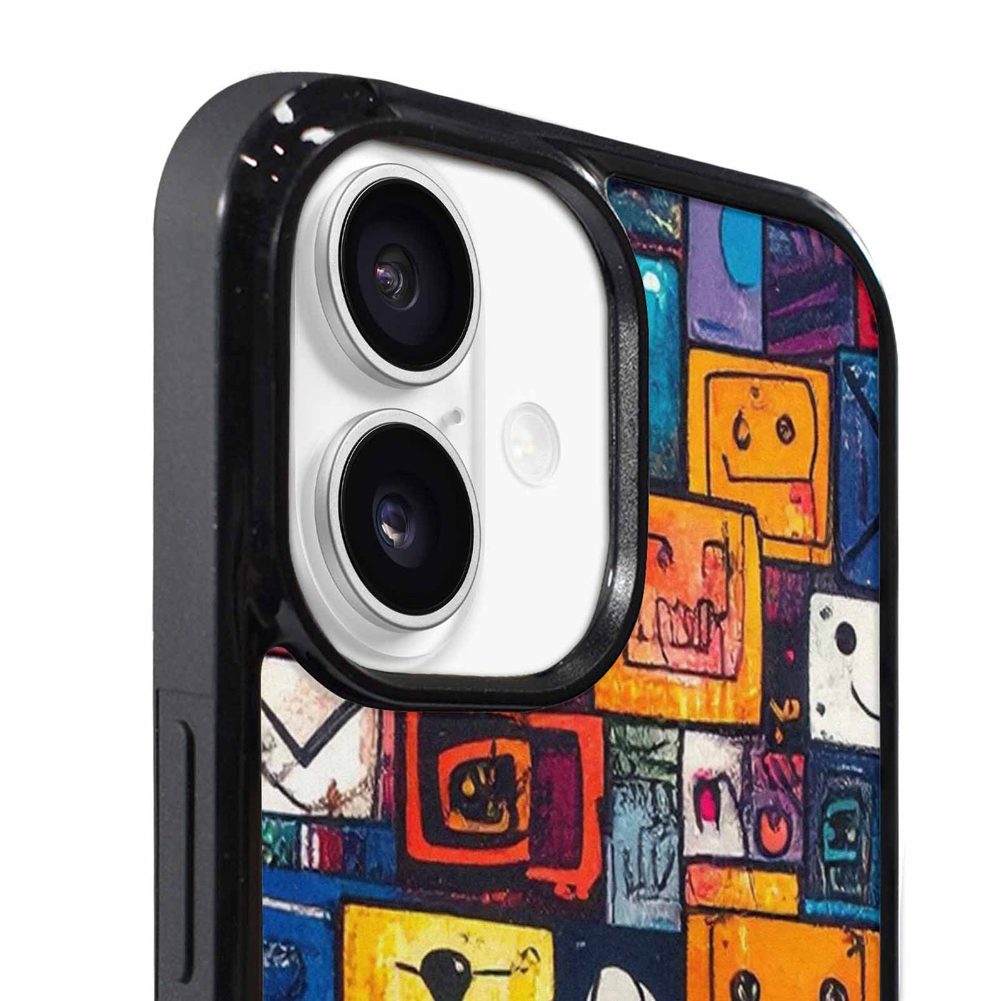 iPhone 17 Case — Hand Drawn Icon Doodle Original Art, Custom Art Phone Cover
