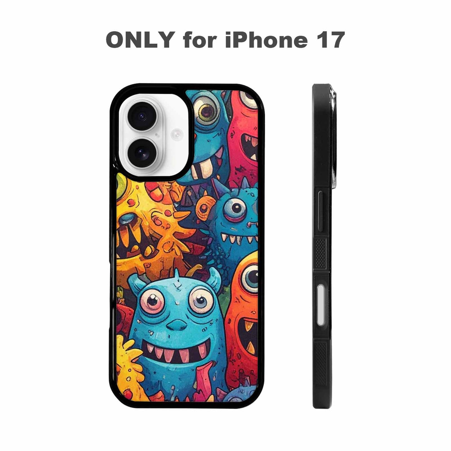 iPhone 17 Case — Small Cartoon Monster Character Cartoon Cute, Custom Made Phone Cover