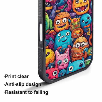iPhone 17 Pro Case — Small Cartoon Monster Character Pattern Cartoon, Custom Print Case Cover