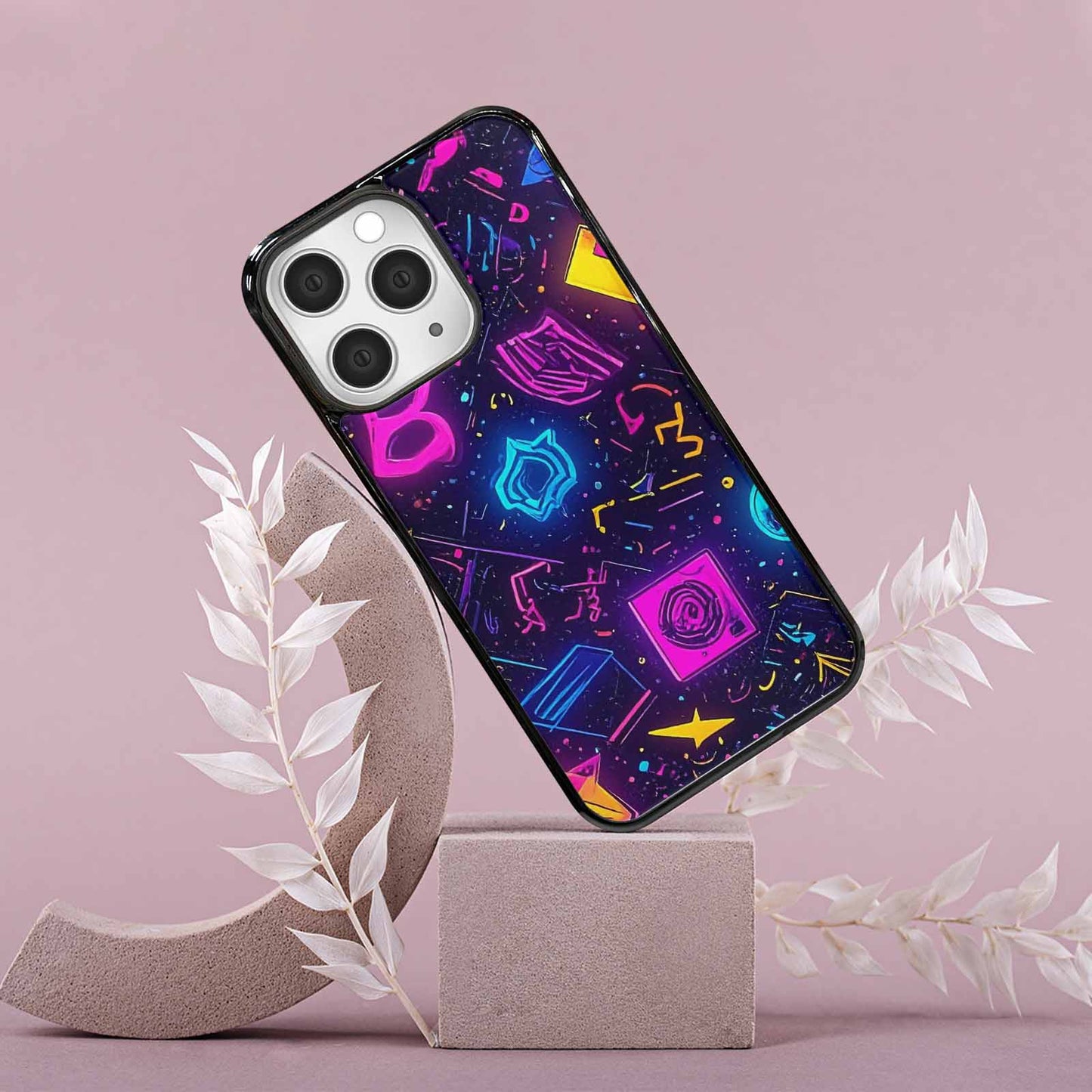 iPhone 15 Pro Max Case — 80s Retro Motif 80s Retro Motifs, Custom Made Phone Cover
