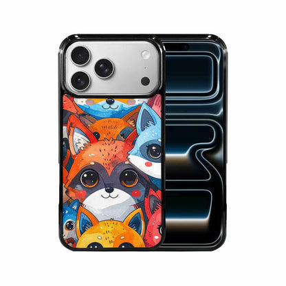 iPhone 17 Pro Max Case — Watercolor Kawaii Fox Watercolor Abstract, Custom Designed Case Cover