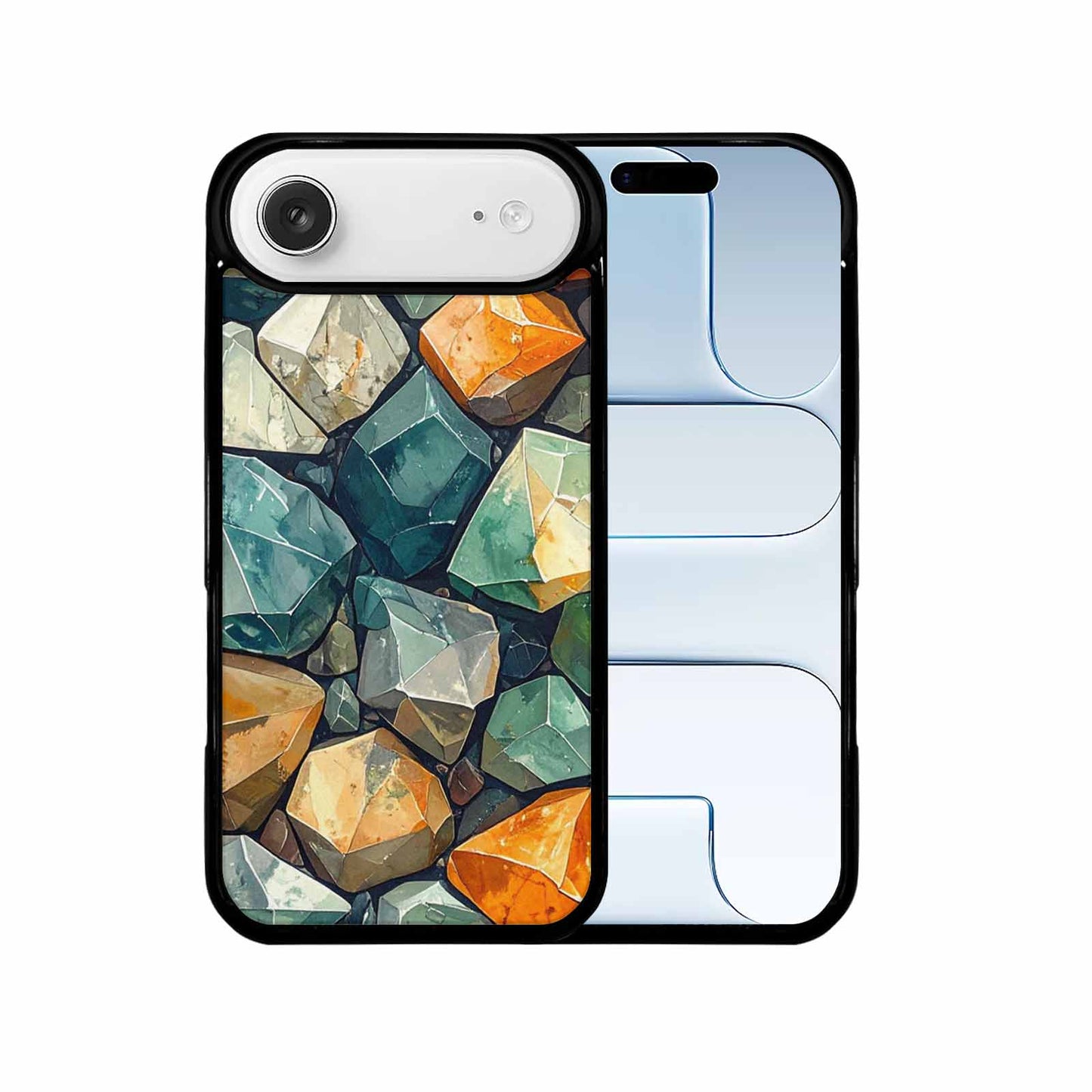 iPhone 17 Air Case — Glossy Reptile Crystal Shard Original Art, Custom Print Case Cover