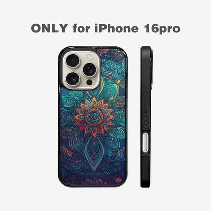 iPhone 16 Pro Case — Paisley Mandala, Custom Art Phone Cover