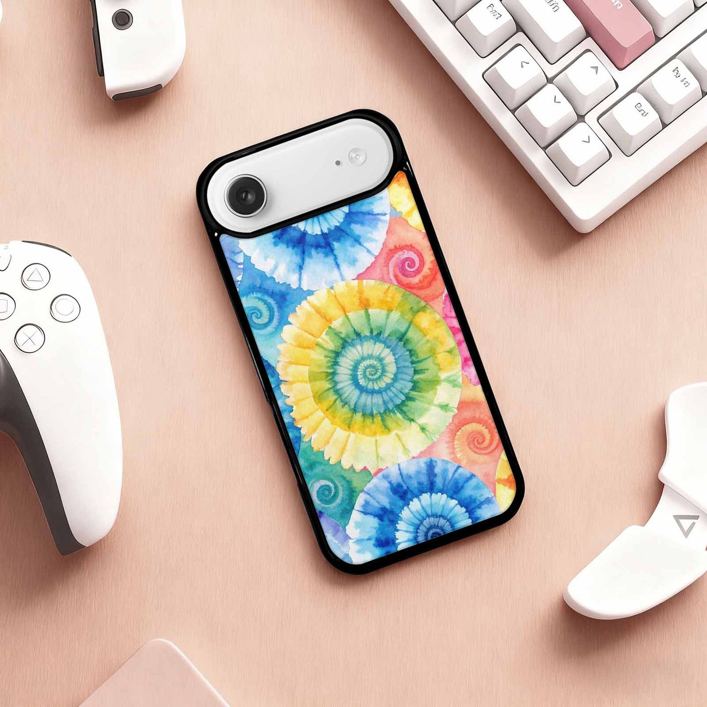 iPhone 17 Air Case — Small Tie Dye Swirl Pattern Tie, Custom Phone Case