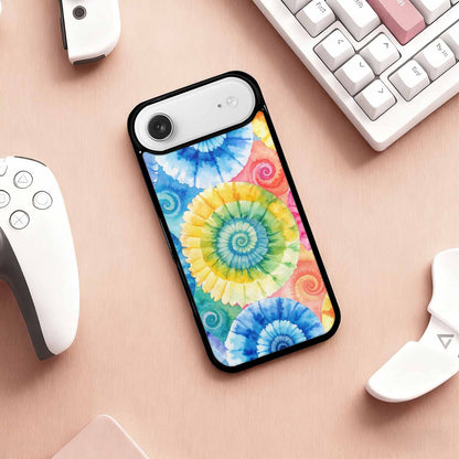 iPhone 17 Air Case — Small Tie Dye Swirl Pattern Tie, Custom Phone Case