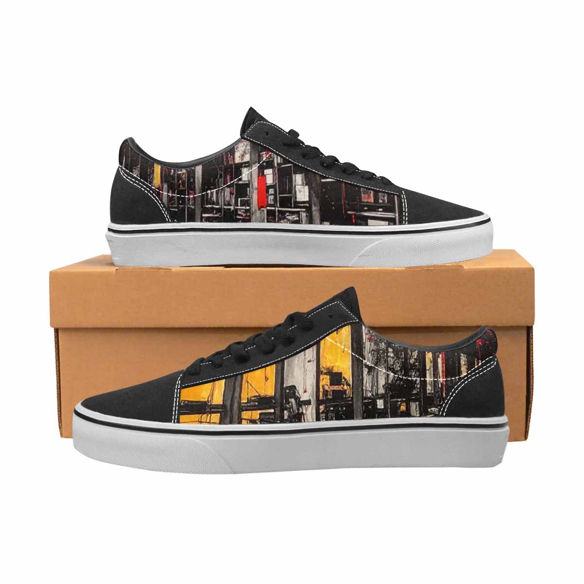 WOMEN'S Liminal Space Fragment Lace-Up Canvas Dark Academia Sneakers
