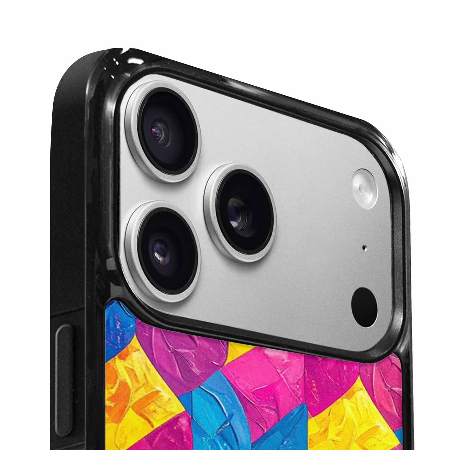 iPhone 17 Pro Max Case — Pansexual Flag Color Theme Original Art, Unique Phone Case Design