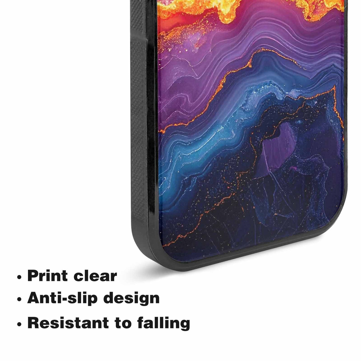 iPhone 15 Case — Psychedelic Marble Tessellation, Custom Art Phone Cover