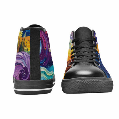 WOMEN'S Blend All Versions High Top Canvas Aesthetic Custom Sneakers