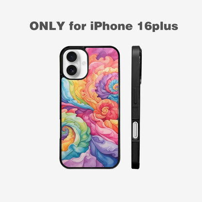iPhone 16 Plus Case — Tie Dye Swirls Tie Dye Swirls, Custom Print Case Cover