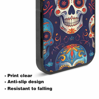 iPhone 15 Plus Case — Day Dead Sugar Skull Art 100s, Custom Phone Case