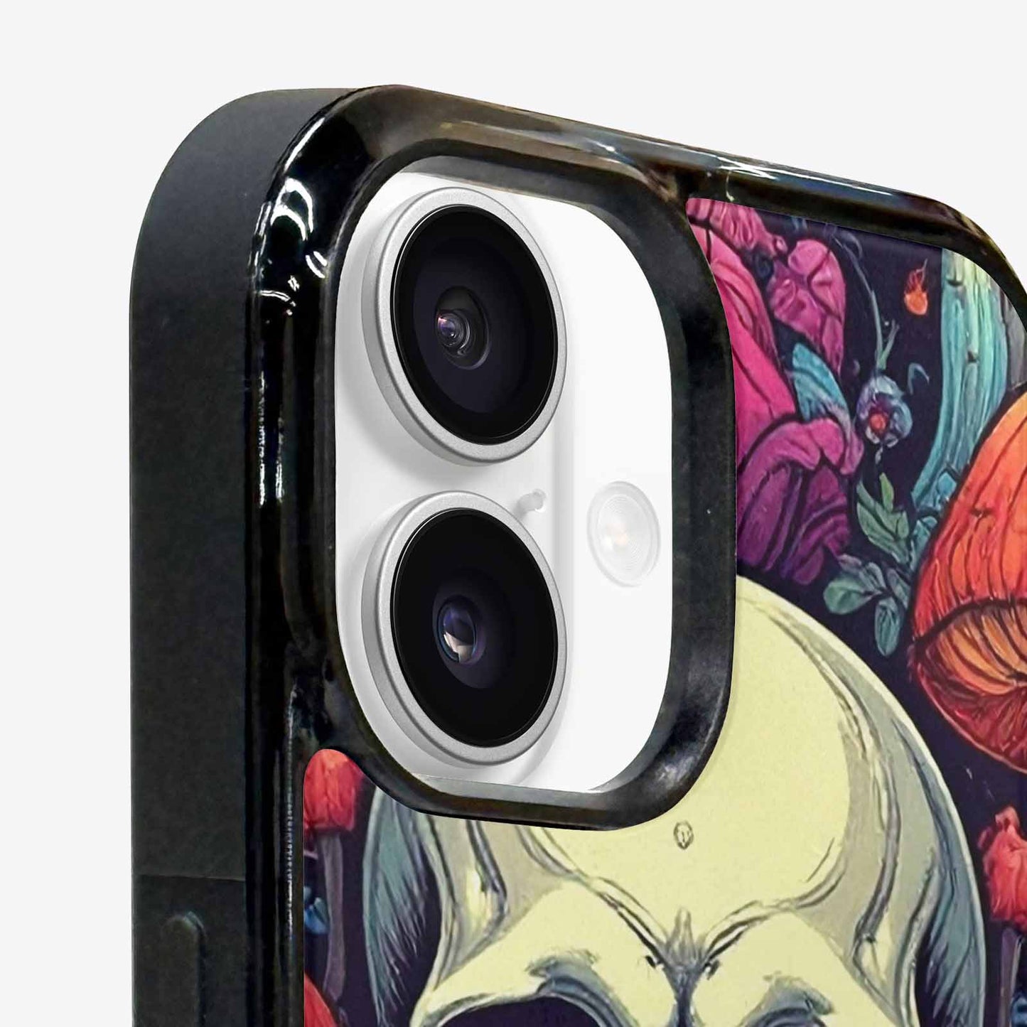 iPhone 16 Case — Mushroom Skull, Custom Designed Case Cover