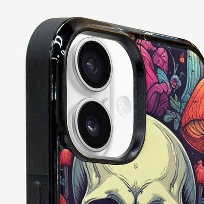 iPhone 16 Case — Mushroom Skull, Custom Designed Case Cover