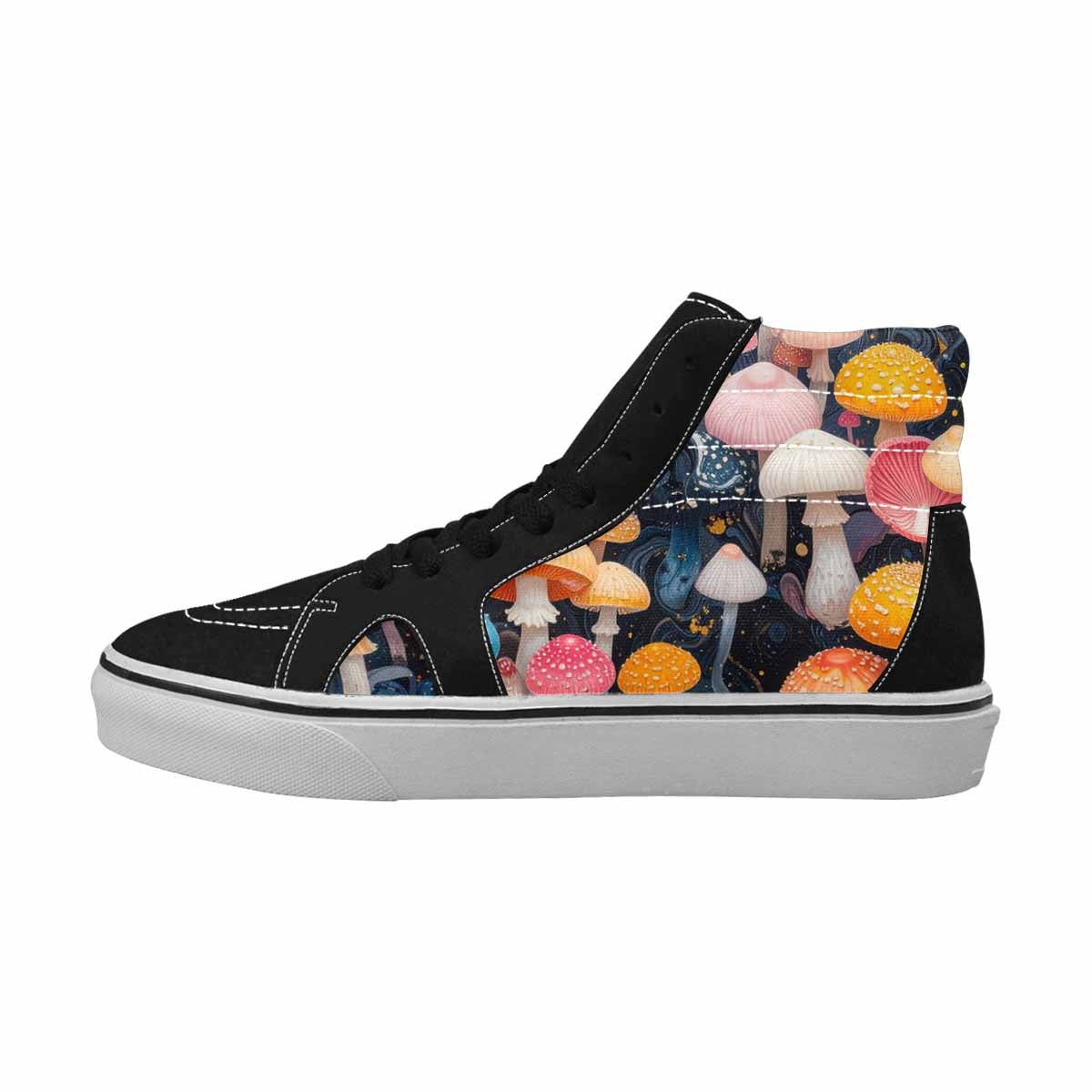 MEN'S Mushrooms High Top Canvas Neon Fantasy Shoes
