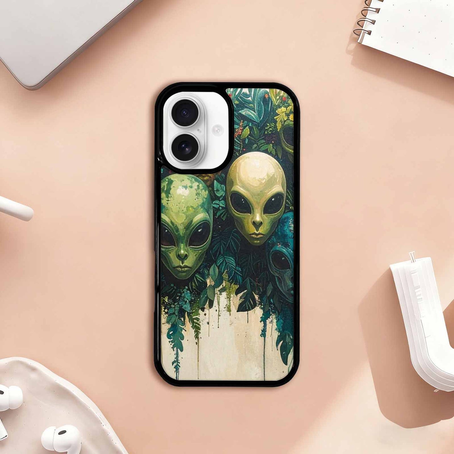 iPhone 17 Case — Aliens Pattern Hundreds Of Alien Scifi, Custom Print Case Cover
