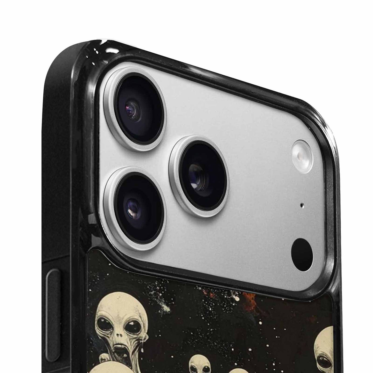 iPhone 17 Pro Case — Melting Aliens Pattern Hundreds Of Alien, Personalized Phone Case