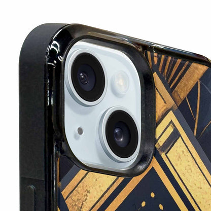 iPhone 15 Plus Case — Art Deco Illustration Pattern, Custom Made Phone Cover