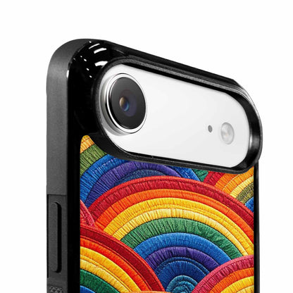iPhone 17 Air Case — Vivid Camo Rainbow Pride Camo, Unique Phone Case Design