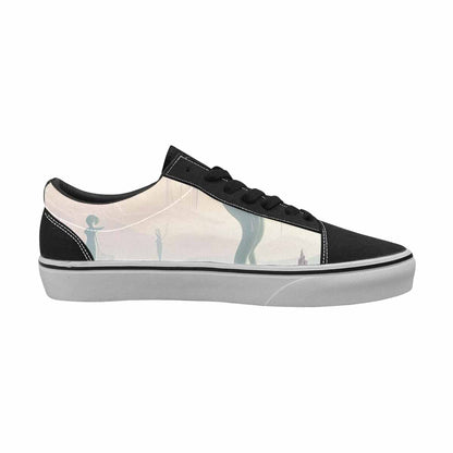 WOMEN'S Surrealist Dreamscape Canvas Lace-Up Vivid Custom Shoes