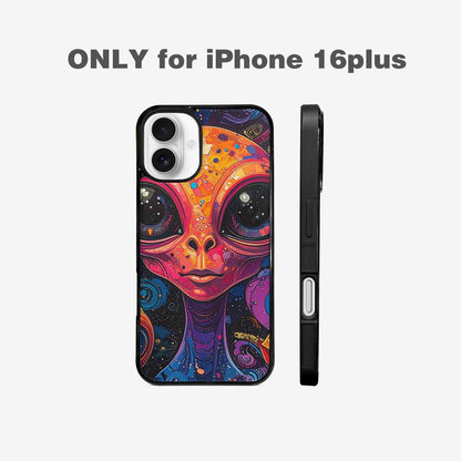 iPhone 16 Plus Case — Cartoon Alien Characters, Custom Made Phone Cover