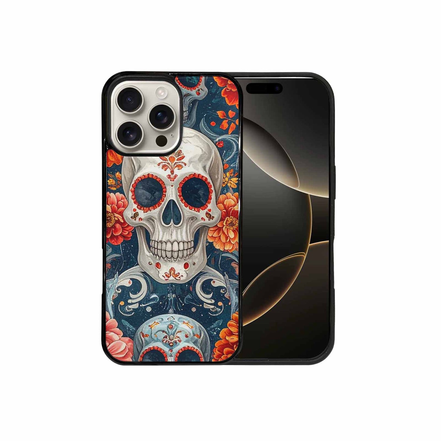 iPhone 16 Pro Max Case — Marble Skull Custom, Custom Print Case Cover