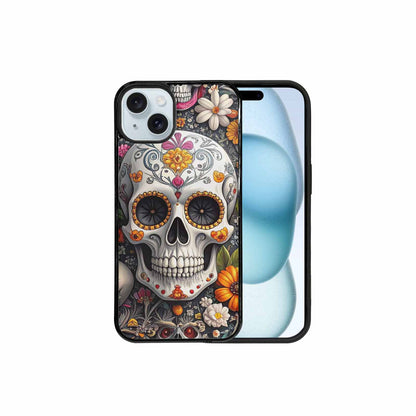 iPhone 15 Plus Case — Greyscale Black And White Dark Black, Customized Protective Case