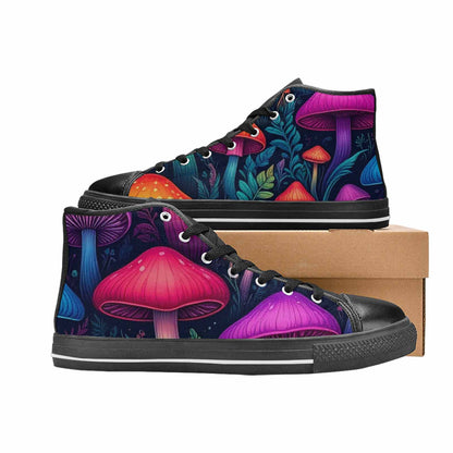 WOMEN'S Psychedelic Mushroom High Top Canvas Aesthetic Sneakers