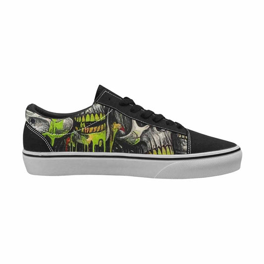 WOMEN'S Rainbow From Skull S Lace-Up Canvas Kaleidoscope Sneakers