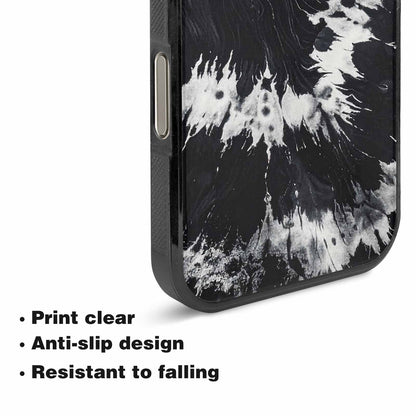 iPhone 16 Pro Max Case — Black White Animal Print, Original Design Phone Case