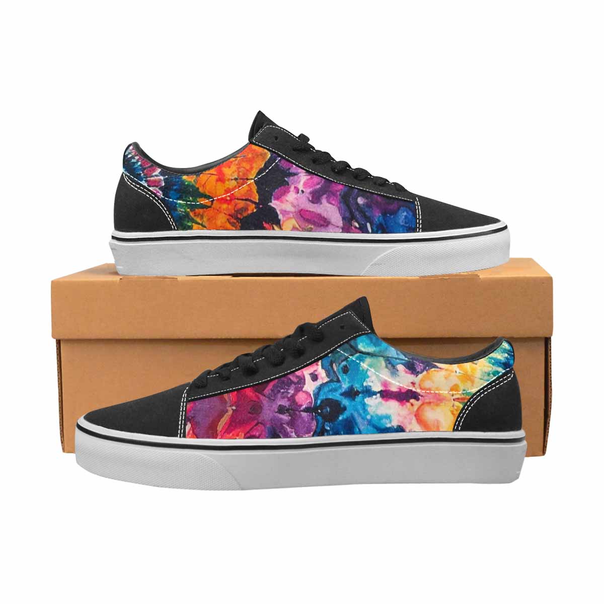 WOMEN'S Tie Lace-Up Canvas Dark Academia Custom Sneakers